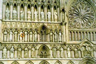Nidaros cathedral, facade detail